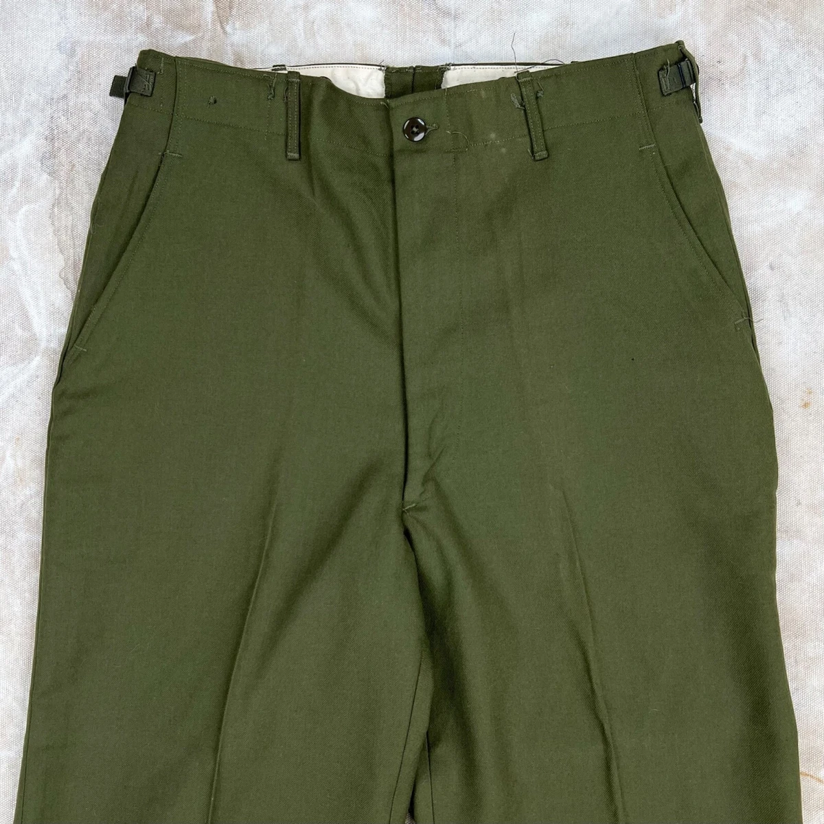 Deadstock Vintage 1953, M-51 Wool Gabardine Military Pants Men's Medium,  31-35