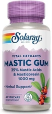 Mastic Gum Capsules 1000mg 45 Count Digestive Health Support Vegetarian