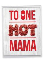 1 Big Mother's Day Greeting Card (8.5" x 11") - One Hot Mama J6774MDG