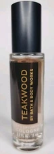 BATH & BODY WORKS TEAKWOOD COLOGNE MEN'S TRAVEL MINI .5 OZ TRAVEL SIZE 