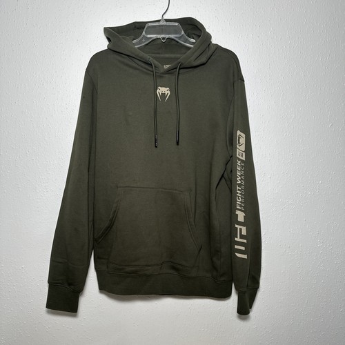 UFC Venum Adrenalin Fight Week Kit Herren Pullover Hoodie grün Herren Gr. Large