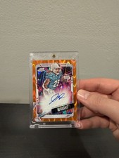 Jaylen Wright 2024 Topps Cosmic Chrome *On Card* Orange RayWave Auto /25 RC SSP