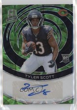 2023 Panini Spectra Rookie Neon Green Prizm 34/35 Tyler Scott #RAU-TSC Auto v9t
