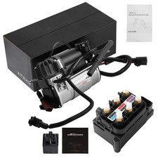 Rear Air Suspension Compressor Pump + Valve Block For Audi A8 S8 D3 4E 2004-2010