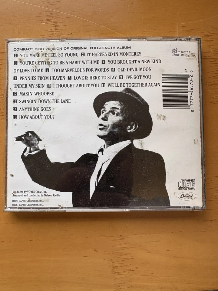 Frank Sinatra: Songs For Swingin' Lovers (CD,15 Tracks, 1987) Free Postage - Image 2 of 4