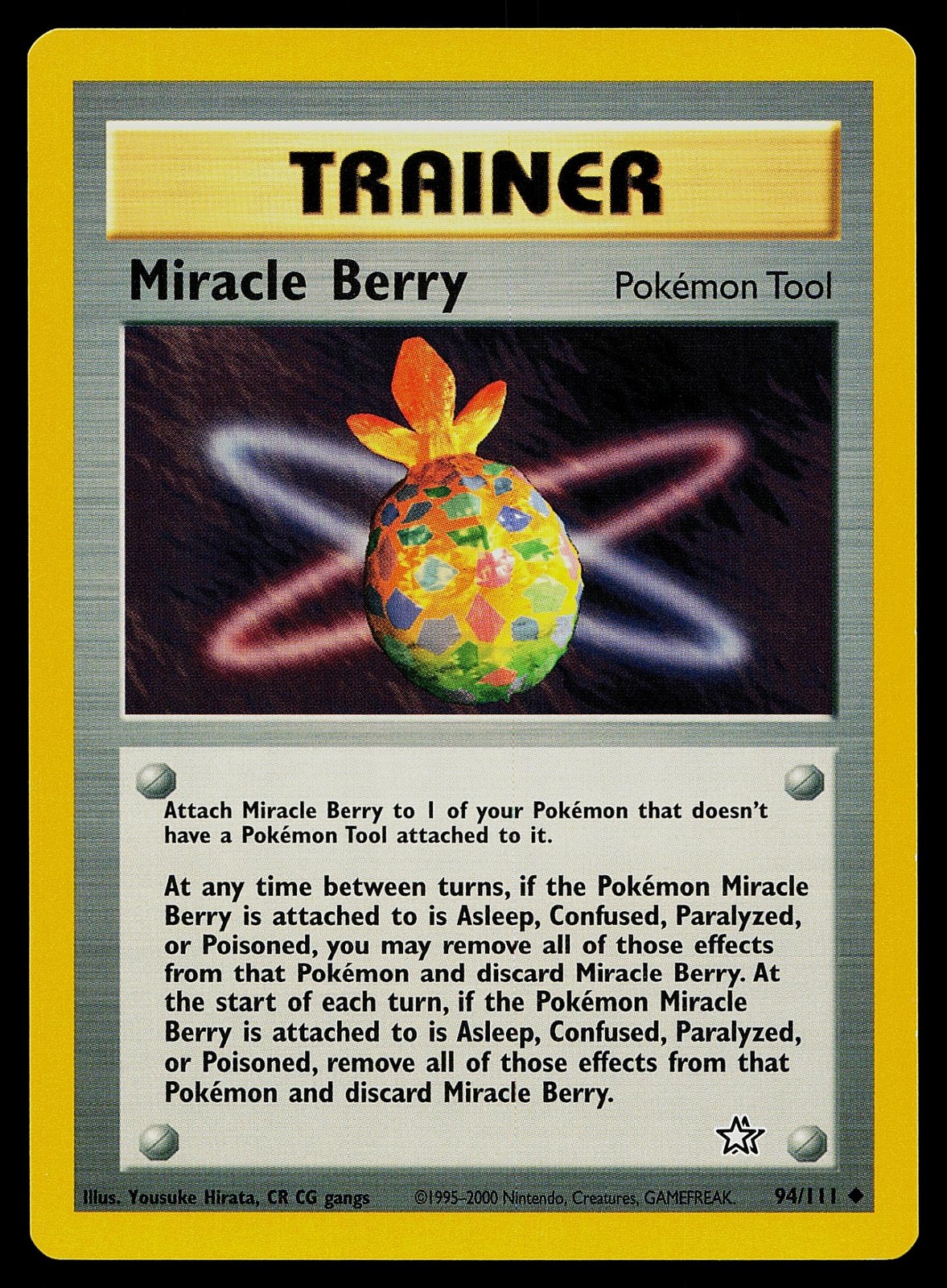 Pokemon Card Neo Genesis Miracle Berry 94/111 Unlimited Uncommon