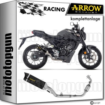 ARROW KOMPLETTANLAGE RACE THUNDER SCHWARZ C HONDA CB 125 R 2024 24