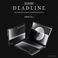 BLACKPINK DEADLINE 3rd Mini Album GRAY Ver./CD-R 32 Printed Photo 10 Card GIFT