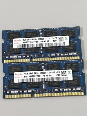 8GB LAPTOP RAM hynix PC3 - 12800S DDR3  HMT351S6EFR8C-PB NO AA