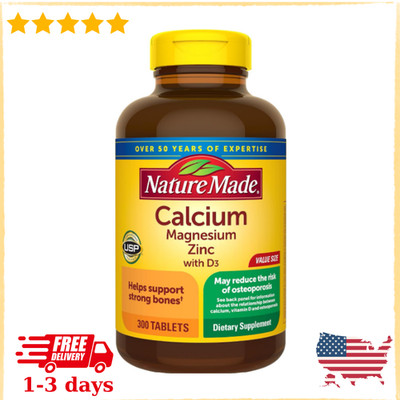 Calcium Magnesium Zinc with Vitamin D3, 300 Tablets