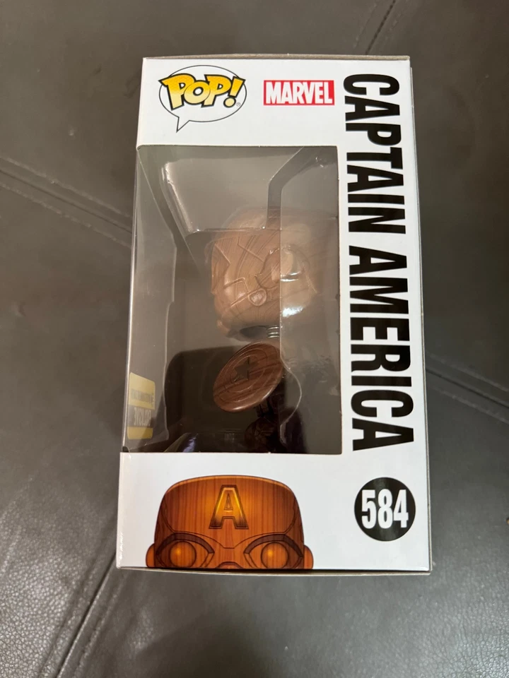 Decoração de madeira Funko Pop Capitão América - Imagem 2 de 3
