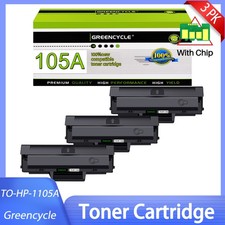 3 PACK Black W1105A 105A Toner for HP LaserJet MFP 137fnw 107a Printer