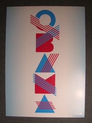 2008 BARACK OBAMA Poster Russell Baltes Signed ''Russ B'' Retro Design  Art Print