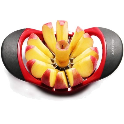 Easy Grip Apfelentkerner, Trennschneider, ergonomischer Gummigriff, 12 Klinge...