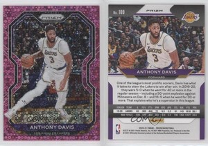 2020-21 Panini Prizm Fast Break Pink Prizm /50 Anthony Davis #109