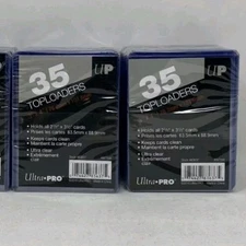 5 35 Count Ultra Pro Top loaders for Regular Sized Cards Sealed In Hand