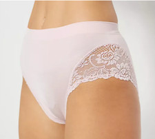 BREEZIES Set of Three Lace Trim Seamless Full Brief Panties A463921