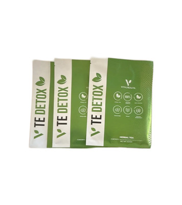 VITAL HEALTH V TE DETOX TEA 3 PACK FRESH DEAL | FASTEST SHIPPING | V-TEDETOX TEA