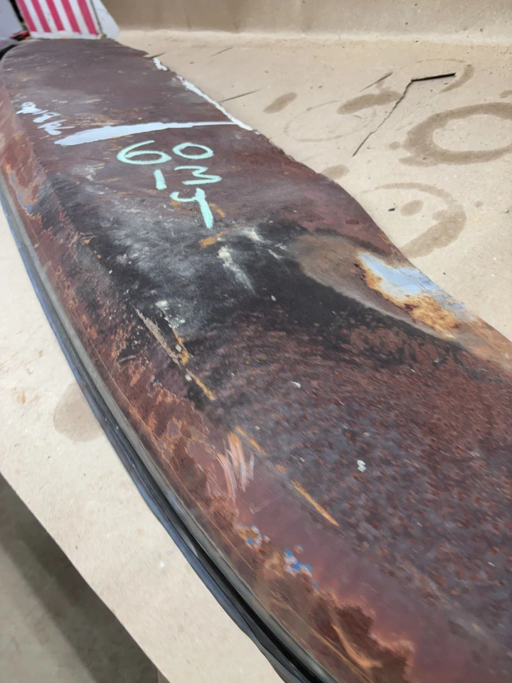 1978 1979 FORD BRONCO F100 F150 F250 F350 WINDSHIELD TOP CHANNEL FRAME CUT OFF - Image 3 of 4