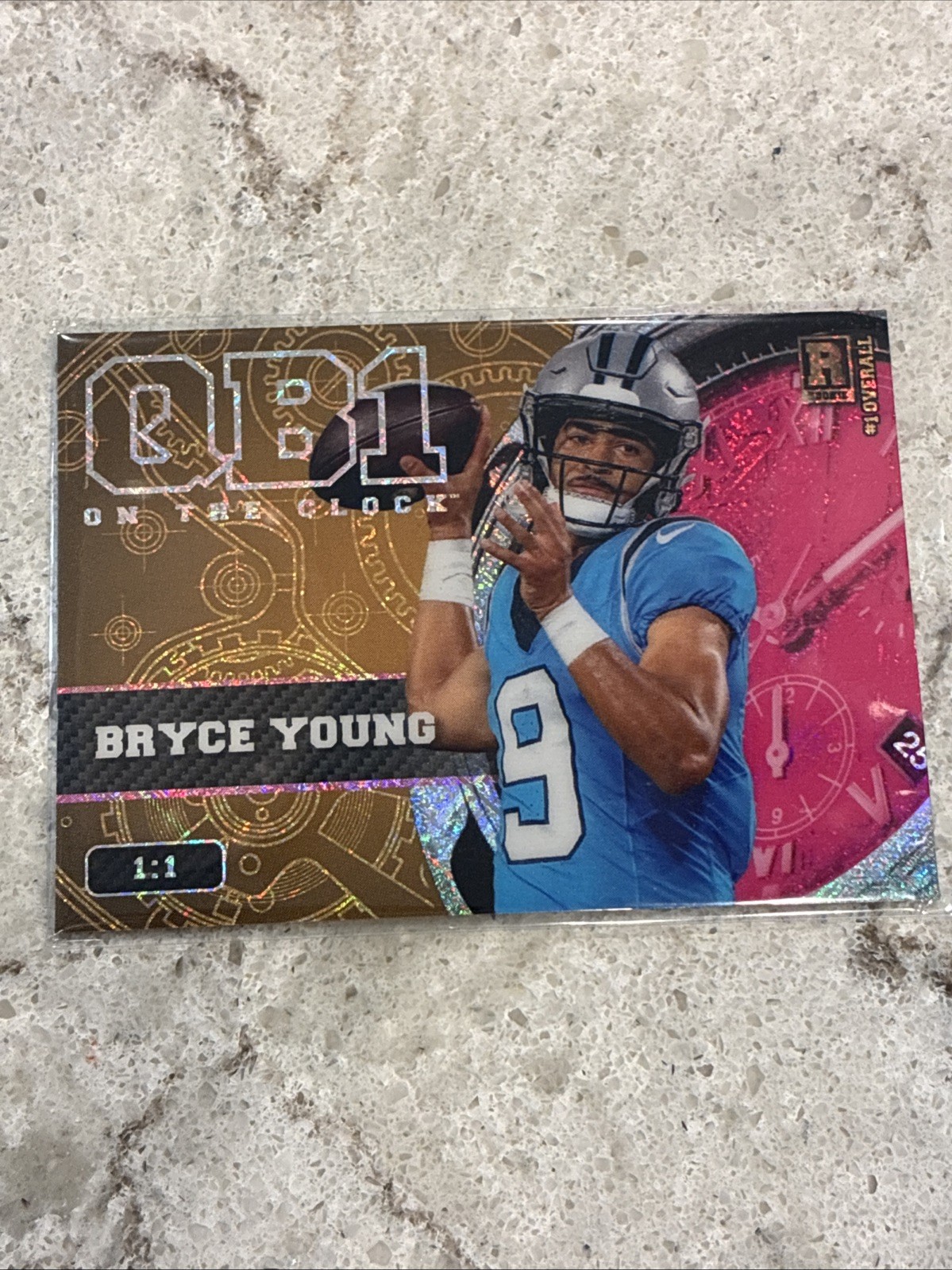Bryce Young 1/1 RC QB1 On The Clock 2023 Wild Card