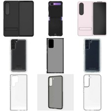 Branded Cases for Samsung Galaxy S Series Z Series - Clear - Black - Luxury