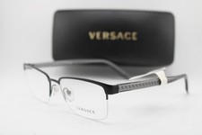 NEW VERSACE MOD. 1241 1261 BLACK GUNMETAL CLE...