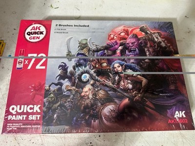 AK Interactive Quick Paint Set-72 Quick Gen New Sealed