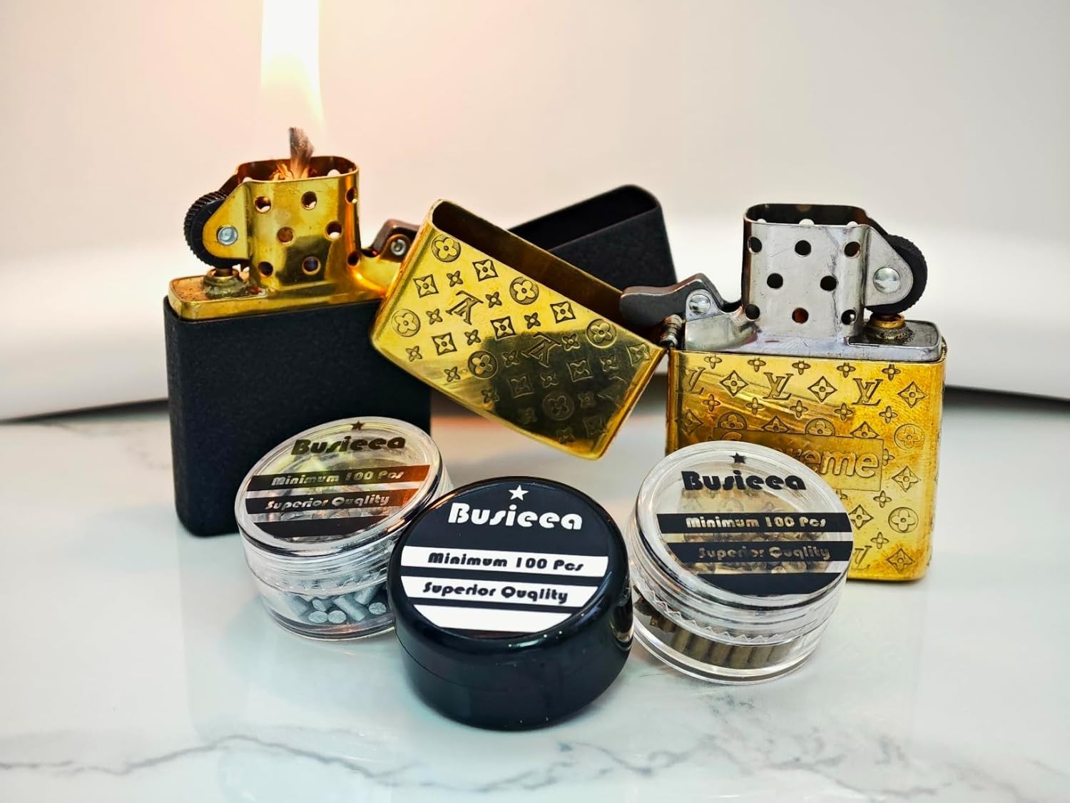 100Pcs Lighter Flints, Flint Replacement Refills, All - Purpose Refills Suitable