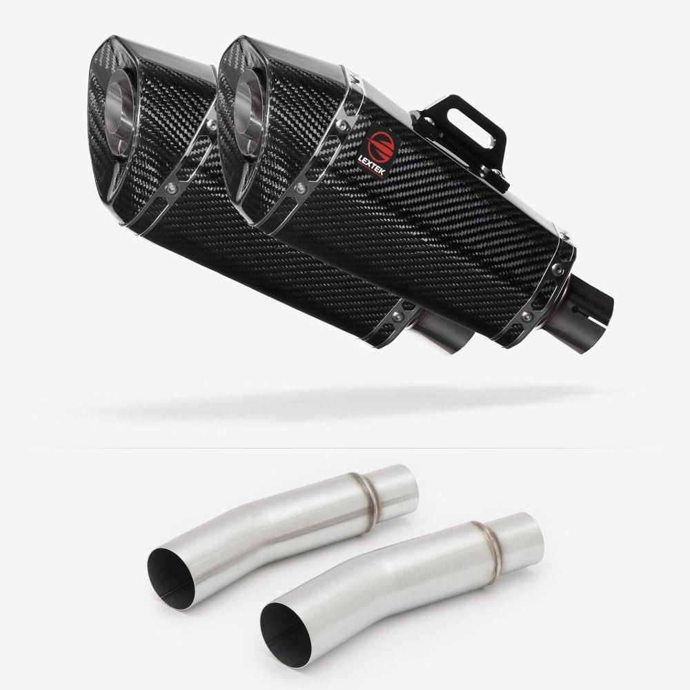 Lextek XP8C Exhaust 210mm with Link Pipes for Ducati Monster 620 (01-06)