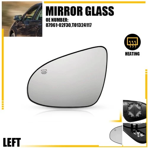 AUXITO Mirror Glass Driver Side Heated for Toyota Corolla 2014-2019 87961-02F30