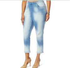 DG2 Diane Gilman Womens New Classic Stretch Pull On Pant in Blue XXST