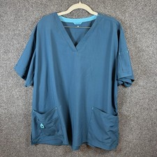Carhartt Force Women's Scrub Top 3XL Blue V-Neck Pockets