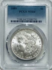 1889 P Morgan Silver Dollar PCGS MS64 Better Date Morgan