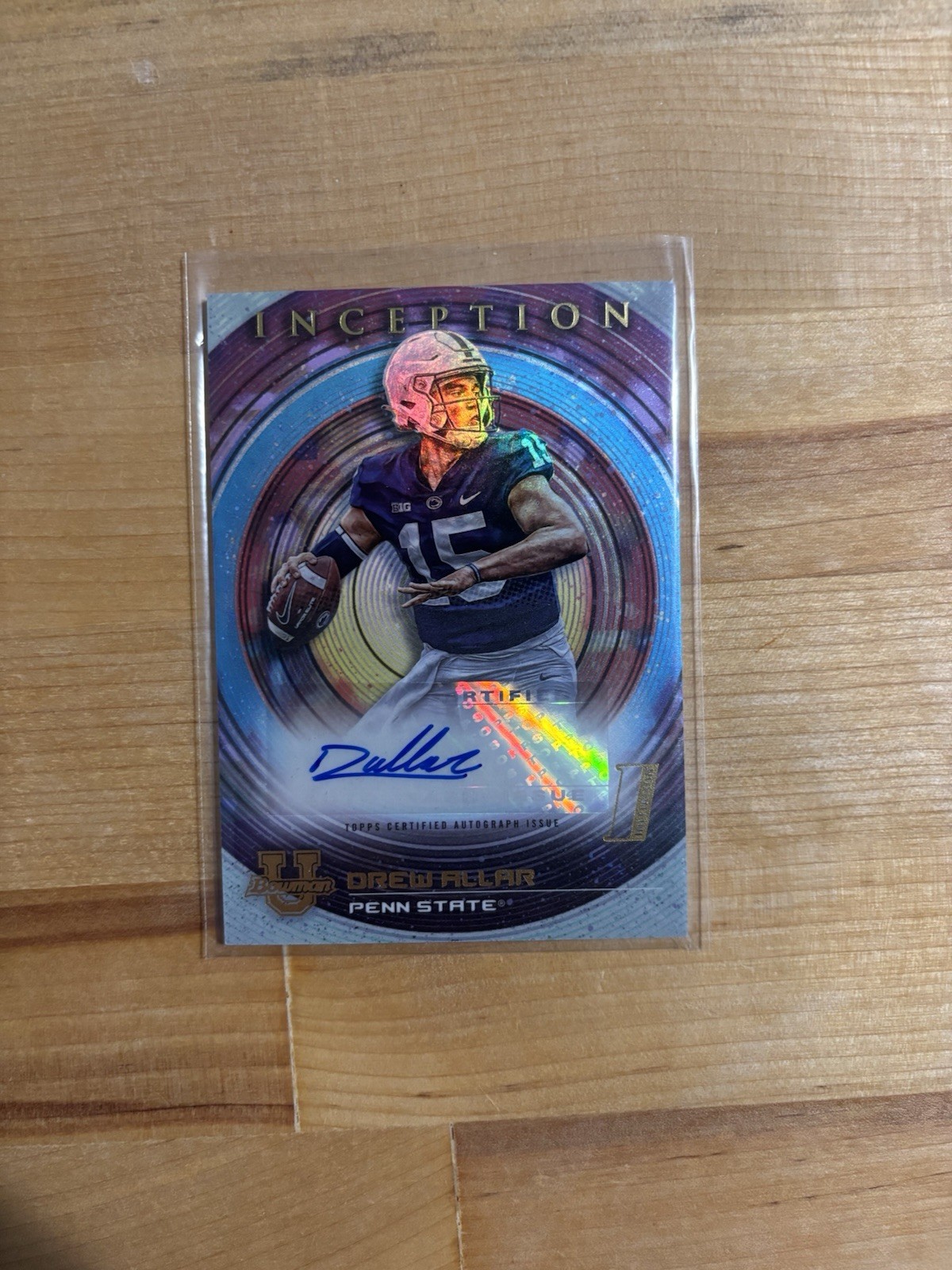 2022 Bowman U Inception Autographs Drew Allar Rookie Auto #BIA-DA Penn State RC