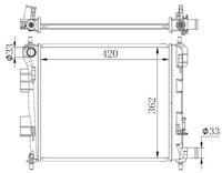 NRF 59262 KüHler, MotorküHlung FüR Hyundai