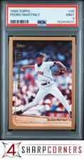 1999 TOPPS #95 PEDRO MARTINEZ RED SOX HOF PSA 9