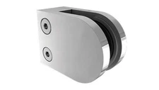 D Clamp Balustrade Pool Fence Glass Clamp Flat Back Satin 2205 SS 8-12mm RRP$25