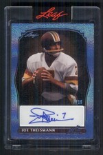 2023 Leaf Art of Sport Joe Theismann auto Navy Blue #d 7/15 jersey number !!