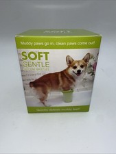 Dog Paw Washing Cup Grooming Paw Cleaner Soft Gentle Silicone Bristles Pink