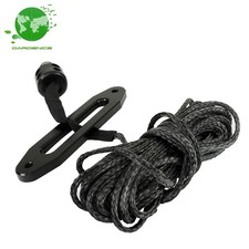 14x50 8500lb Synthetic Winch Rope Line Recovery Cable For Atv Sheath Black