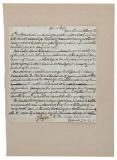 1848 - President Zachary Taylor Signed Handwritten Letter - Beckett LOA