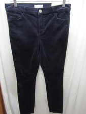 NEW WOMENS made and loved LOFT MODERN SKINNY NAVY BLUE CORDUROY PANTS SIZE 29