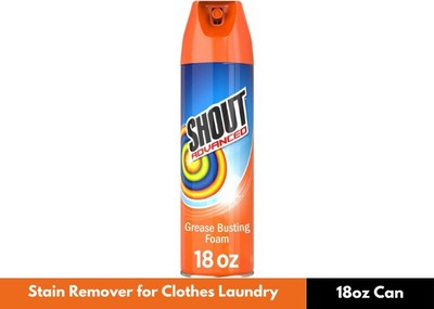 Shout Advanced Grease Busting Foam Laundry Stain Remover 18 oz.