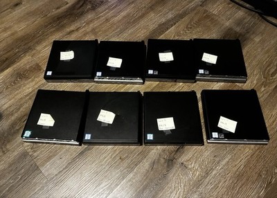 Lot Of 8 HP EliteDesk 800 G3 Mini Desktops Intel Core Cosmetic + Hardware Issues