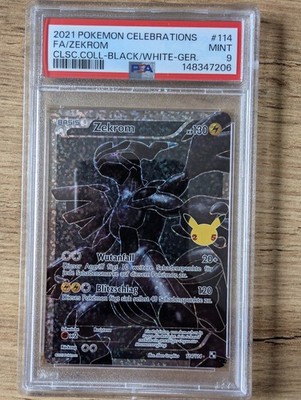 Pokemon PSA 9 Zekrom 114/114 Celebrations 25th Ultra Rare Deutsch