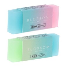 Soft Durable Flexible Cube Cute Colored Pencil Rubber Erasers For School Kids.