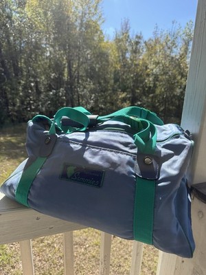Vintage Samsonite Sammies 1991 Duffle Bag Large Blue Green Retro Carry On