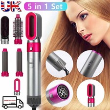 5 in 1 Professional Hair Curler Dryer Styler Curler Straightner Hot Air Brush UK