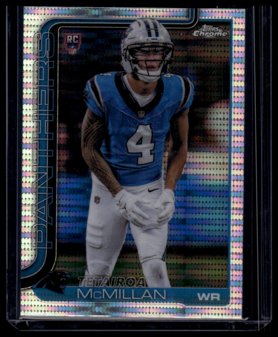 2025 Topps Chrome #326 Tetairoa McMillan Pulsar Refractor