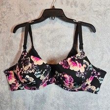 Torrid Curve Floral Underwire Womens Bra 44D Adjustable Strap Full Coverage